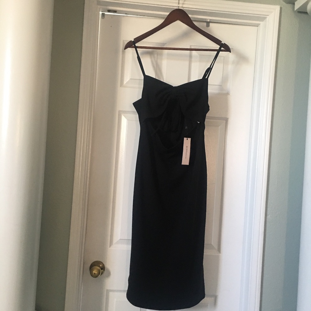 NWT-BCBGeneration Ribbed CutOut Dress - Picture 6 of 12